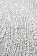 Perlen Spitzenstoff Off-White/ Couture Brautspitze/ Braut Spitzenstoff mit Perlen// L23-526
