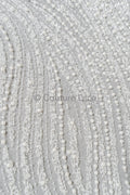 Perlen Spitzenstoff Off-White/ Couture Brautspitze/ Braut Spitzenstoff mit Perlen// L23-526