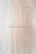 Perlen Spitze Stoff/ Couture Spitze Stoff/ Braut Spitze Stoff/ Perlen Perlen Spitze// L23-635