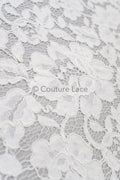 Chantilly lace/ bridal lace/ Raschel lace/ Off-White Boho bridal lace/ bridal lace/ French floral lace// L23-642