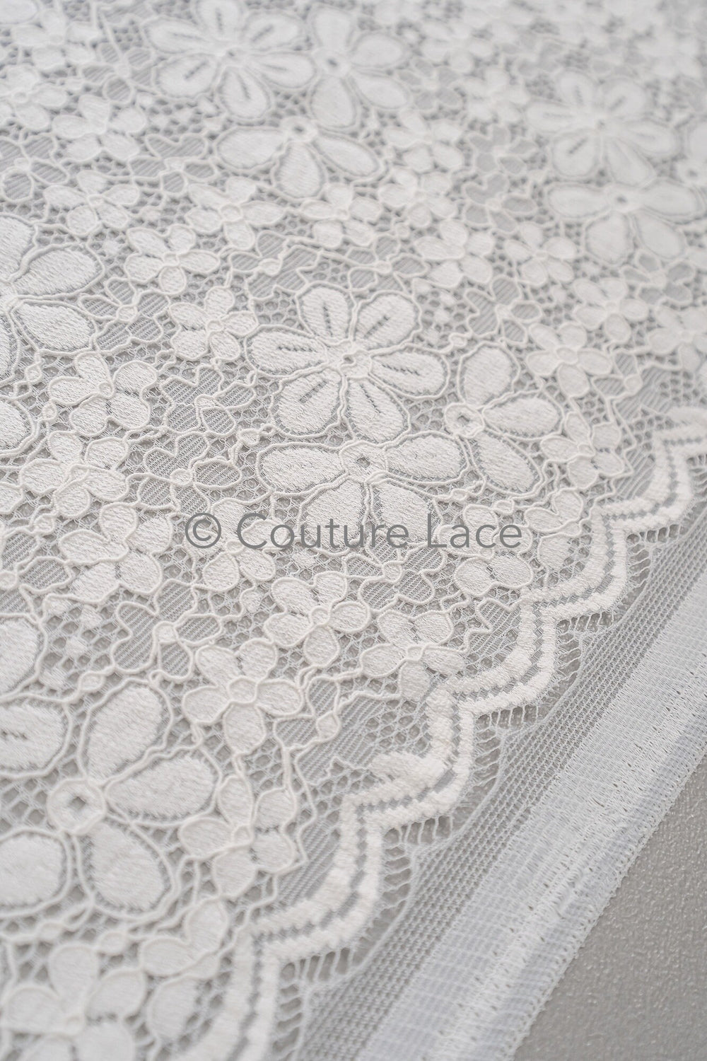French floral lace/ bridal raschel lace/ French veil lace/ bridal chanitilly lace/ Edwardian lace fabric// L23-648