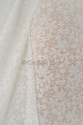 French floral lace/ bridal raschel lace/ French veil lace/ bridal chanitilly lace/ Edwardian lace fabric// L23-648