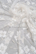 Perlen Spitze Stoff/ Couture Spitzen Stoff mit Perlen/ Braut Spitzen Stoff/ Perlen Spitze// L23-650