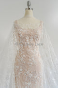 Blumen Perlen Spitze Stoff/ Couture Spitzen Stoff/ Braut Spitzen Stoff/ Perlen Perlen Spitze// L23-657