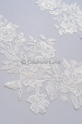 Perlen Braut Aufnäher / Perlen Blumen Applikation / Hochzeitskleid Spitze Applikation / Blatt Applikation// A23-230
