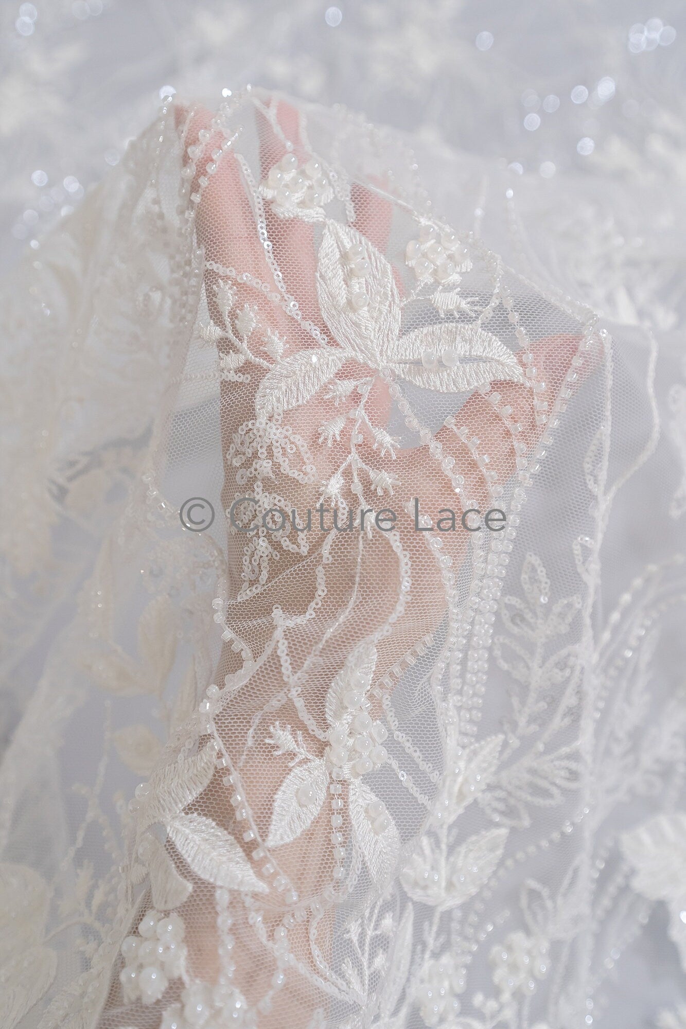 Bridal lace fabric best sale