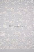 Blumen Braut Spitze / Braut Spitze Material mit Pailletten / offwhite Braut Spitze / Blumen Hochzeit Spitze / Couture / L17-035