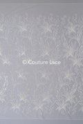 Blumen Braut Spitze Off-White/ Brautspitze Stoff mit Blumen/ Blumen Hochzeit Spitze/ Couture Spitze// L23-653