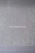 Perlen Spitzenstoff Off-White/ Couture Spitze Stoff/ Braut Spitze Stoff/ Perlenspitze // L23-655
