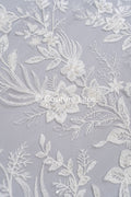Perlen Spitzenstoff/ Couture Spitzenstoff mit Perlen/ Braut Spitzenstoff/ Perlen Spitze// L23-652