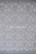 French floral lace/ bridal raschel lace/ French veil lace/ bridal chanitilly lace/ Edwardian lace // L23-660