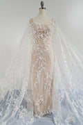 3D Blumen Spitzenstoff/ Braut Spitzenstoff/ romantischer Blumen Spitzenstoff mit 3D Blumen/ Hochzeit Spitzenstoff// L23-654