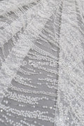 Perlen Spitze Stoff/ Couture Spitze Stoff/ Braut Spitze Stoff/ Perlen Perlen Spitze// L23-635