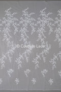 Blumen Braut Spitze Off-White/ Braut Spitzenstoff/ Blumen Hochzeit Spitze/ Couture Spitze// L23-552