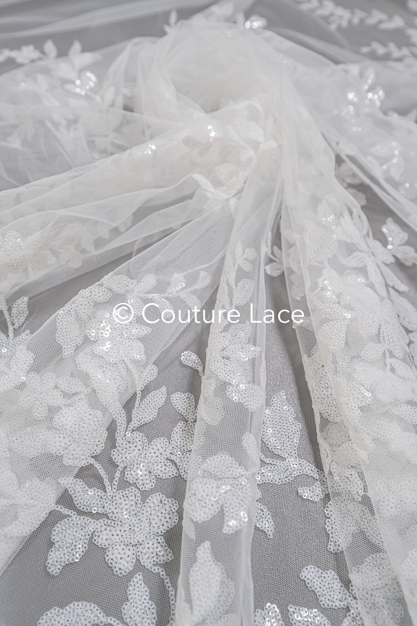 Blumen Braut Spitze Off-White/ Braut Spitzenstoff/ Blumen Hochzeit Spitze/ Couture Spitze// L23-552