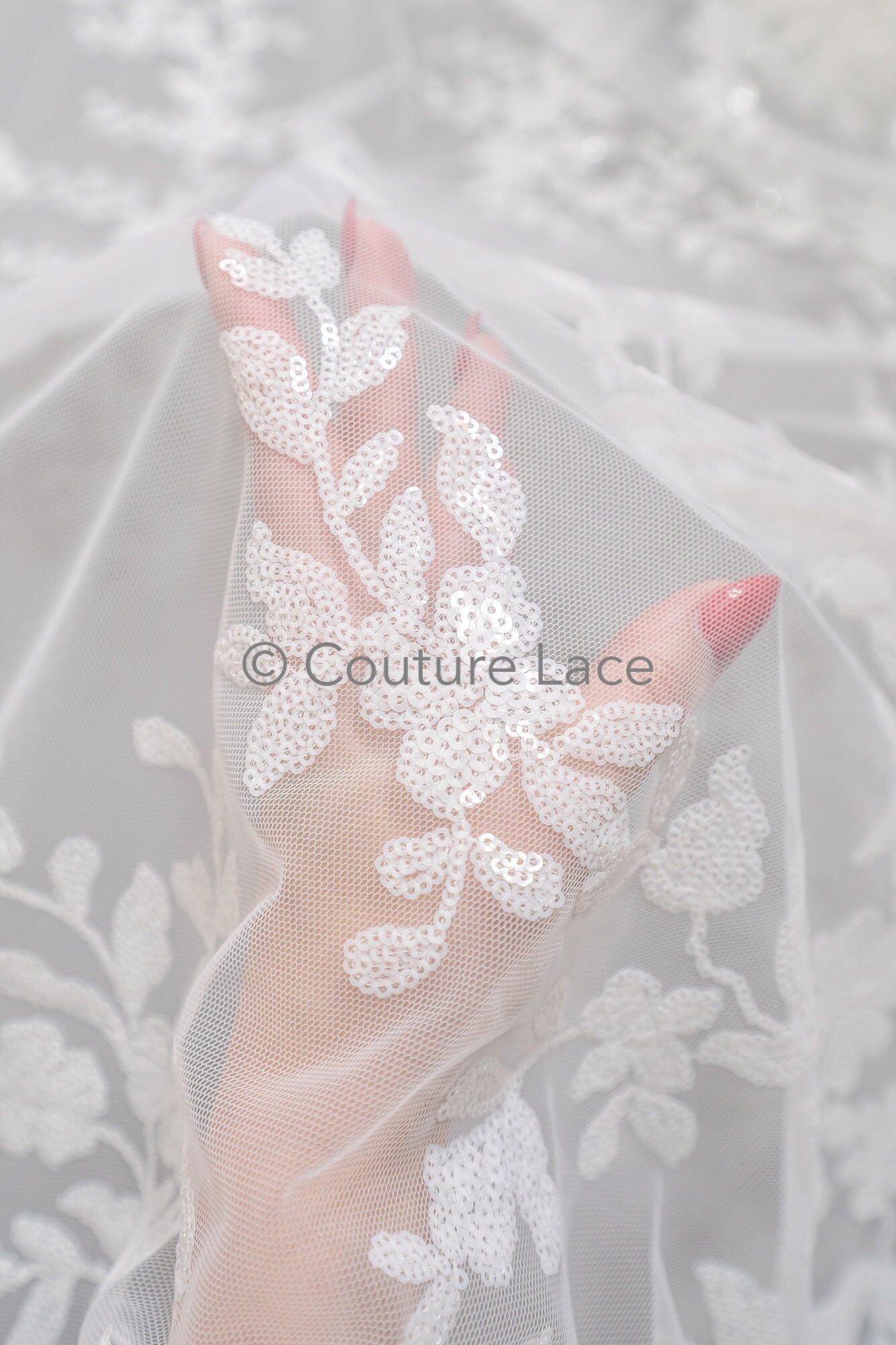 Blumen Braut Spitze Off-White/ Braut Spitzenstoff/ Blumen Hochzeit Spitze/ Couture Spitze// L23-552