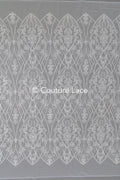 Floral bridal lace off-white/ bridal lace fabric/ floral wedding lace/ couture lace// L23-601