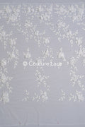 Perlen Spitzenstoff Off-White/ Couture Spitze Stoff/ Braut Spitzenstoff/ Perlenspitze// L23-475