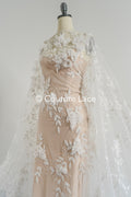 Perlen Spitzenstoff Off-White/ Couture Spitze Stoff/ Braut Spitzenstoff/ Perlenspitze// L23-475
