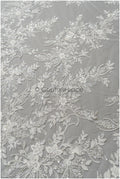 Pearl lace fabric off-white/ bridal lace fabric with pearls// L23-251B