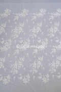 Floral bridal lace off-white/ bridal lace fabric/ floral wedding lace/ couture lace// L23-658