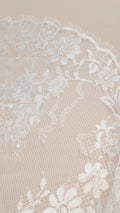 Borde de encaje de novia brillante de 3 metros / encaje Chantilly floral para ribete / encaje suave para lencería / encaje para vestidos de novia y de noche // L24-743