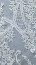 Dentelle de Mariée Luxueuse à Motif Floral Baroque // L26-276