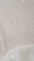 Glitzernde Pailletten Spitze mit Streife-Muster für Brautkleider & Hochzeitsmode // L25-716