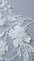 3D Blumen Applikationen für Brautkleider/ Brautkleidspitze Blumen // A25-475