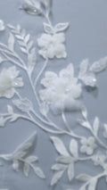 3D Blumen Applikationen für Brautkleider/ Brautkleidspitze Blumen // A25-474