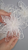 TEMPLATE - Elegant bridal lace applique/ unique wedding dress embellishments for your big day