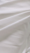 Heavy off-white stretch crepe fabric for wedding dresses – High-quality elastic fabric for creative wedding designs | Ideal for bridal wear &amp; customization // R-195 (copy)