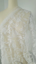 3D flower lace fabric/ bridal lace fabric/ romantic lace fabric with 3D flowers// L24-704