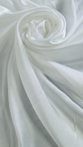 Light Silky Off-White Bridal Satin – Fine fabric for bridal wear, formal wear and home textiles // R-059