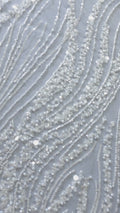 Perlen-Spitzenstoff/ Couture-Spitzenstoff/ Braut-Spitzenstoff/ Perlen-Spitzenstoff// L24-674