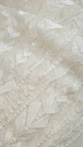 Delicado encaje nupcial con estampado floral / encaje nupcial boho // L25-755