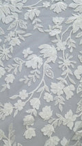 3D flower lace fabric/ bridal lace fabric/ romantic lace fabric with 3D flowers// L24-703