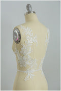 2 PC Spiegel Hochzeitskleid Applikation, Große Spitzen Applikation, Blumen Applikation, große Spitze Blume, Illusion Back Lace, Lace Patch// A17-054