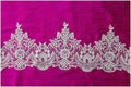 Soft &amp; elegant lace trim/ Off-white bridal lace/ Chantilly lace/ Ornament lace trim/ Lingerie lace// T17-017