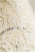 Ornament Hochzeit Spitze, Kordel Ornament Spitze Stoff, Braut Spitze Stoff, Couture Spitze - Alencon Lace Stoff// L17-056