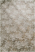 Brautblüten Spitzenstoff mit Pailletten, Hochzeitsspitze, Florale Spitze mit Pailletten, Alencon Spitzenstoff, Schleierspitze// L17-004