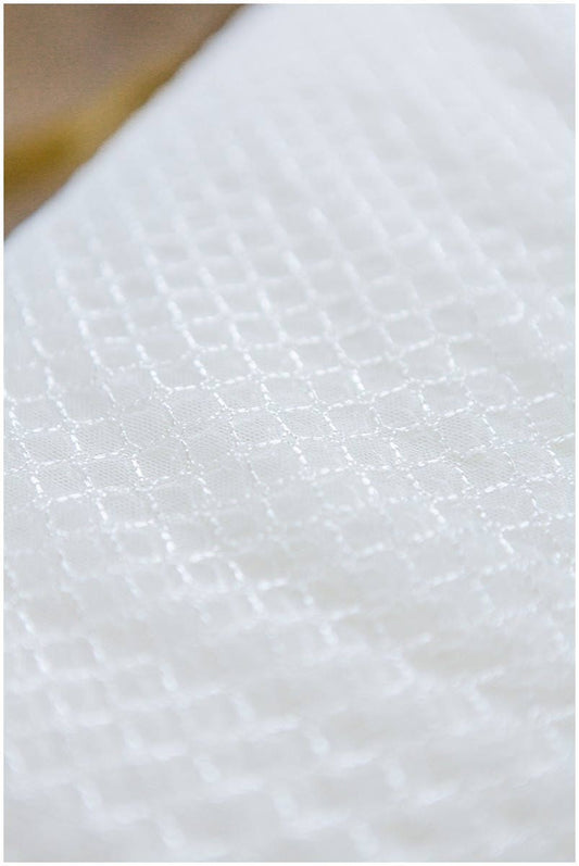 Netzmuster Spitze Off-White/ weicher Braut Spitzenstoff/ verkaufter Großaufbesatz// L17-065