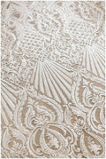 Heavy plain embroidered sequin lace fabric, white lace, wedding lace, Alencon lace, mesh lace fabric, Guipure lace// L17-061