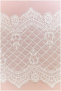 3 METER Netz Spitzen BORTE/ Wimpern Hochzeitspitze/ Netz Dessous Spitzenborte/ Braut Chantilly Blumen Spitze/ Abendkleid Spitzenbesatz// C17-045