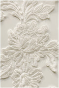 Very soft, mirrored lace flower applique - PAIR (2pcs) - lace flower, lace patch, bridal dress applique, wedding dress lace // A17-008
