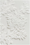 Guipure Blumen Applikation, Häkel-Spitzenapplikation, Makramee Spitzenblume, Spitzenaufnäher, Brautkleid Applikation, Hochzeitskleid Spitzenblume// A17-016