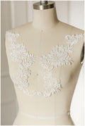 Guipure Blumen Applikation, Häkel-Spitzenapplikation, Makramee Spitzenblume, Spitzenaufnäher, Brautkleid Applikation, Hochzeitskleid Spitzenblume// A17-016