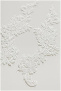 Guipure Blumen Applikation, Häkel-Spitzenapplikation, Makramee Spitzenblume, Spitzenaufnäher, Brautkleid Applikation, Hochzeitskleid Spitzenblume// A17-016