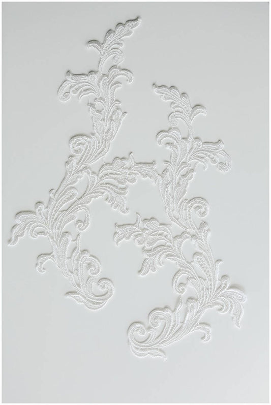 Water soluble lace applique, guipure flower applique, lace flower, lace patch, bridal dress applique, wedding dress lace flower// A17-022