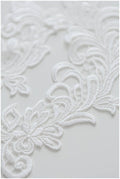 Very soft guipure flower applique, water soluble lace applique, lace flower, lace patch, bridal dress applique, wedding dress lace // A17-020